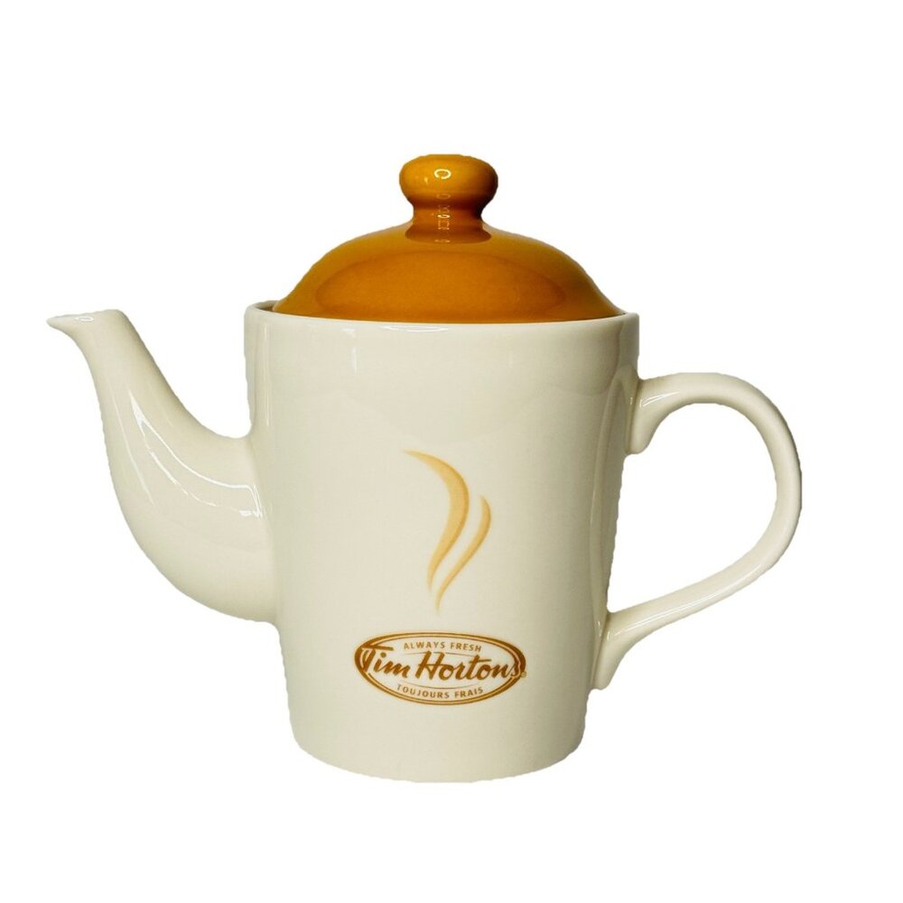 Vintage Tim Hortons Teapot Holds 2 cups of Tea Ceramic
